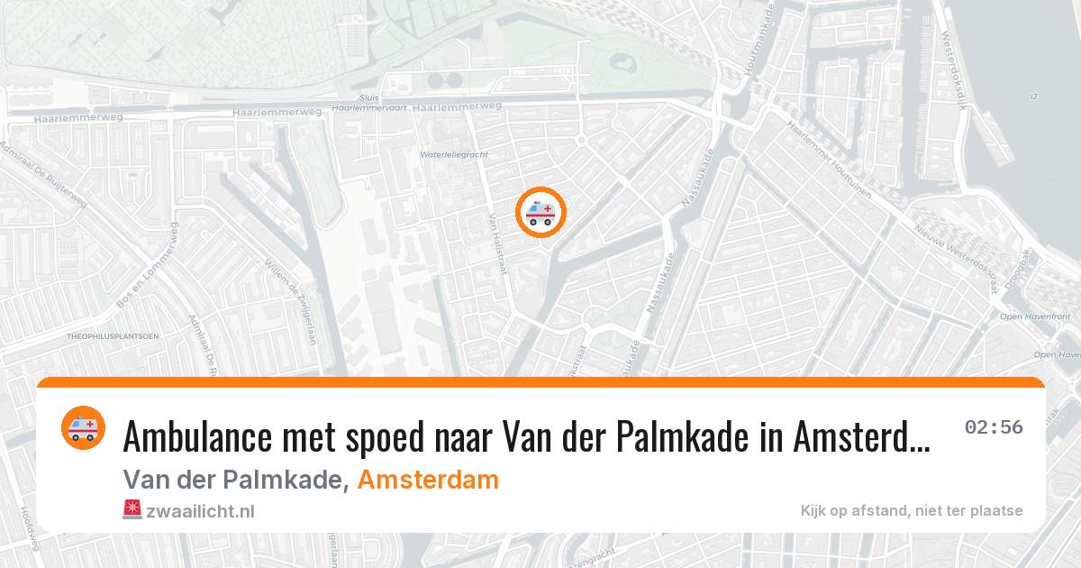 Ambulance met spoed naar Van der Palmkade in Amsterdam — 28 mei 2026