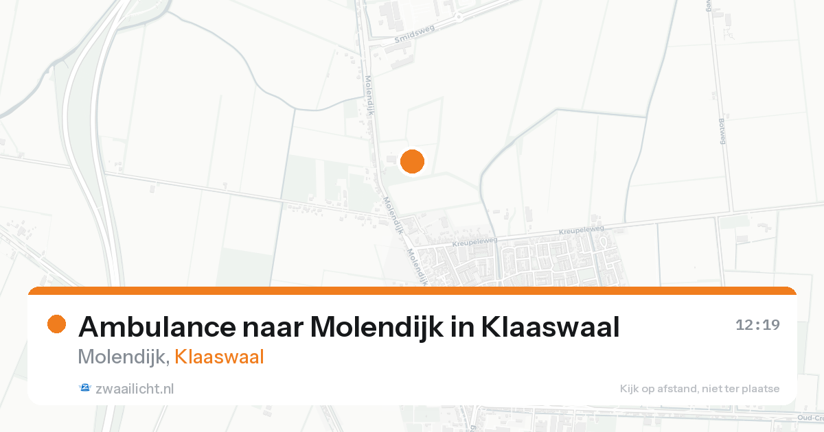 Ambulance naar Molendijk in Klaaswaal — 31 jan 2026