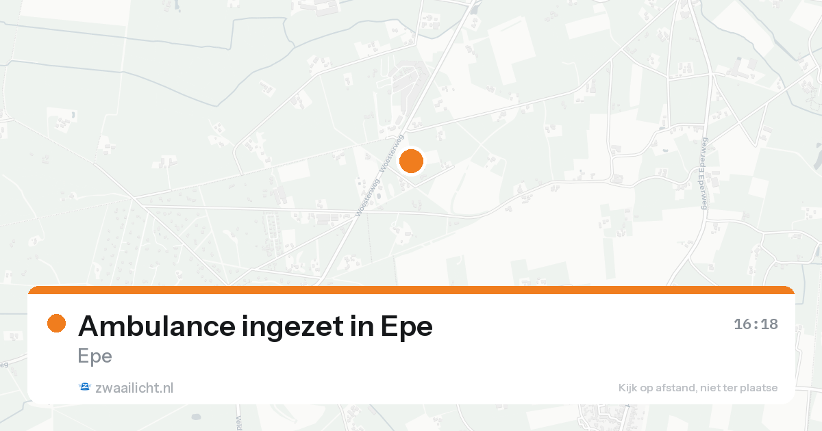 Ambulance ingezet in Epe — 7 feb 2026