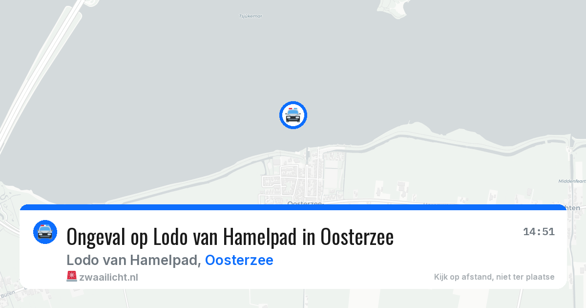 Ongeval op Lodo van Hamelpad in Oosterzee — 26 jun 2026