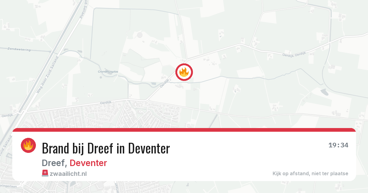 Brand bij Dreef in Deventer — 10 aug 2026