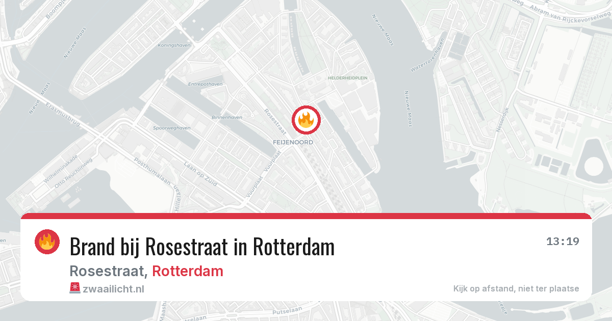 Brand bij Rosestraat in Rotterdam — 7 apr 2026