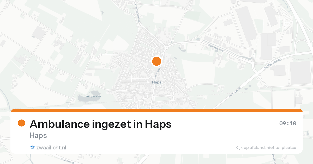 Ambulance ingezet in Haps — 31 jan 2026