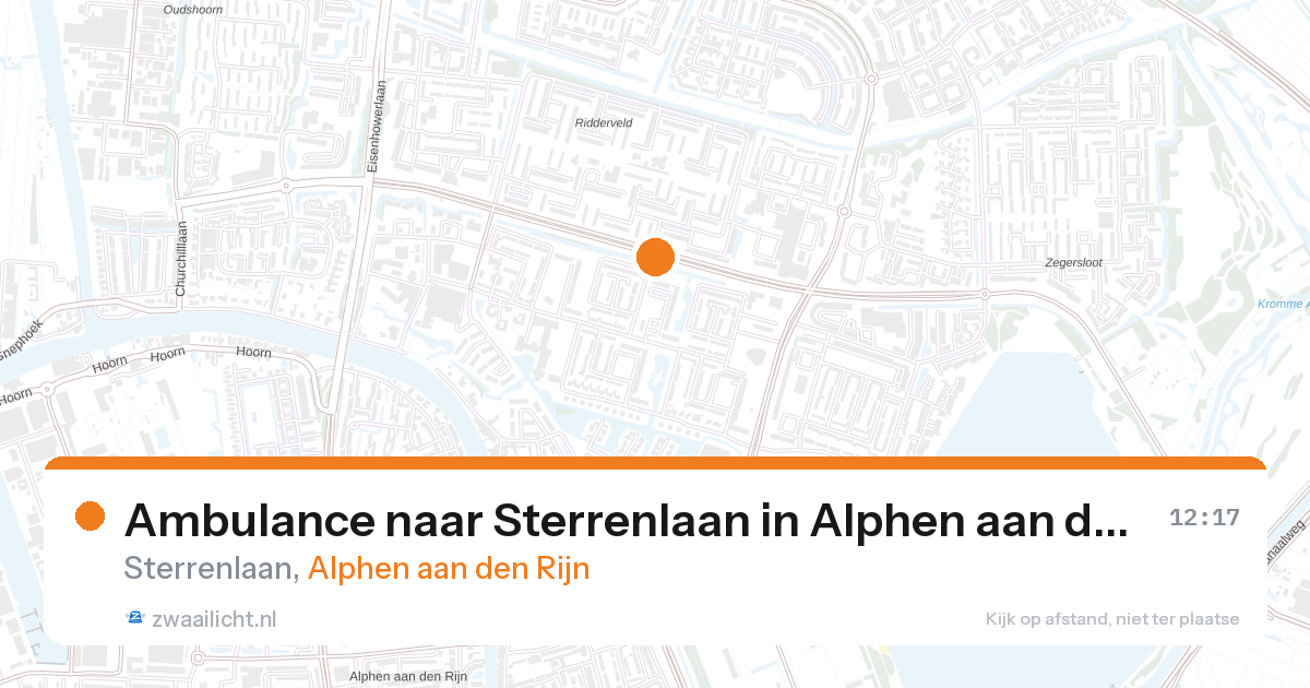 Ambulance naar Sterrenlaan in Alphen aan den Rijn — 11 apr 2026