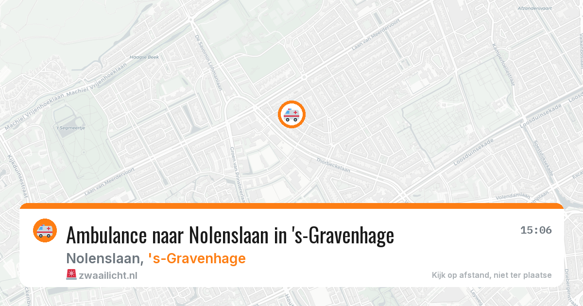 Ambulance naar Nolenslaan in 's-Gravenhage — 22 jun 2026