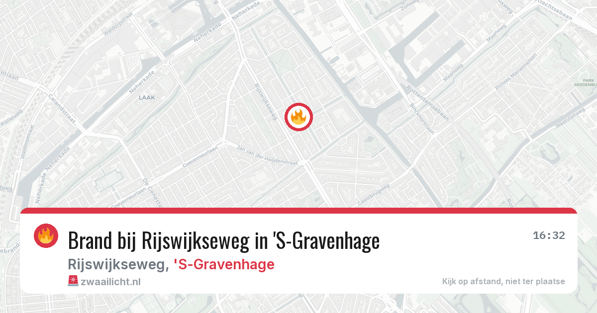 Brand bij Rijswijkseweg in 'S-Gravenhage — 12 mei 2026