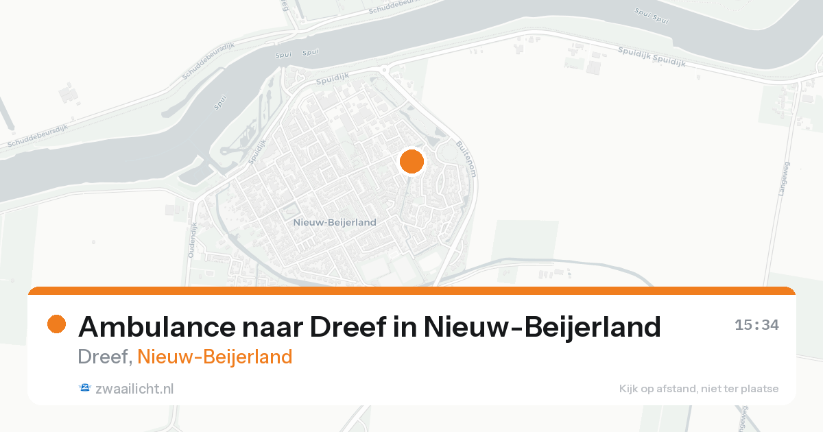 Ambulance naar Dreef in Nieuw-Beijerland — 23 aug 2026