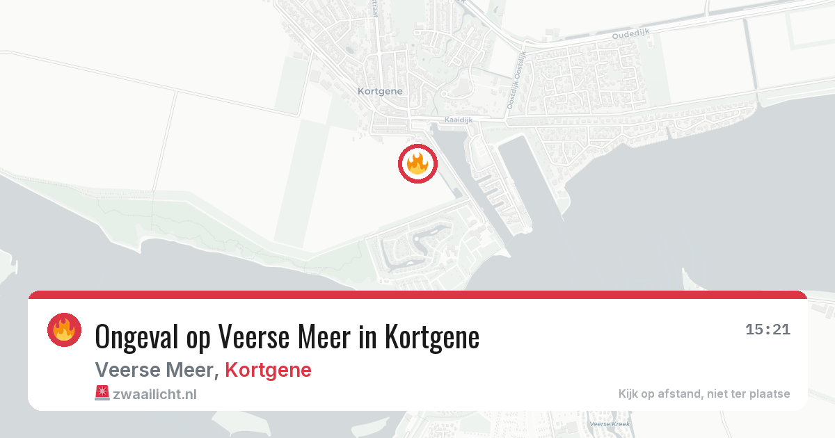 Ongeval op Veerse Meer in Kortgene — 10 mei 2026