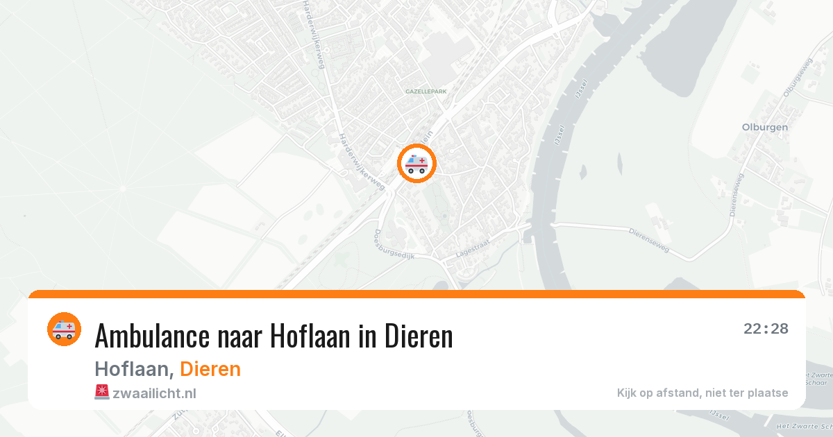 Ambulance naar Hoflaan in Dieren — 20 mrt 2026