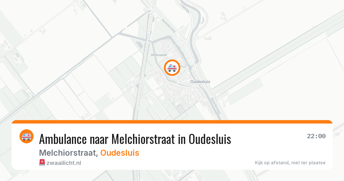 Ambulance naar Melchiorstraat in Oudesluis — 1 jun 2026