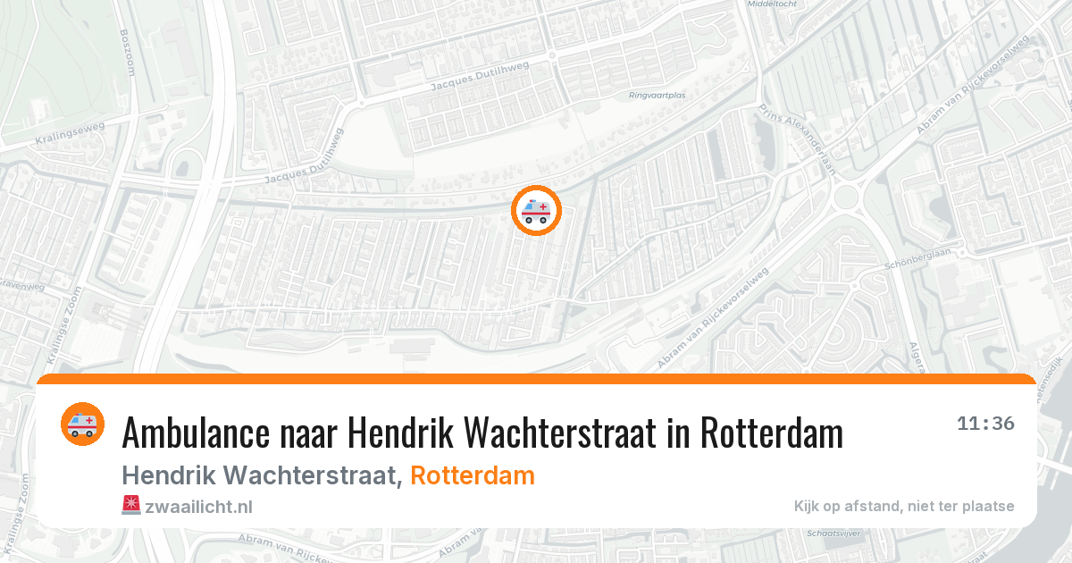 Ambulance naar Hendrik Wachterstraat in Rotterdam — 22 mei 2026