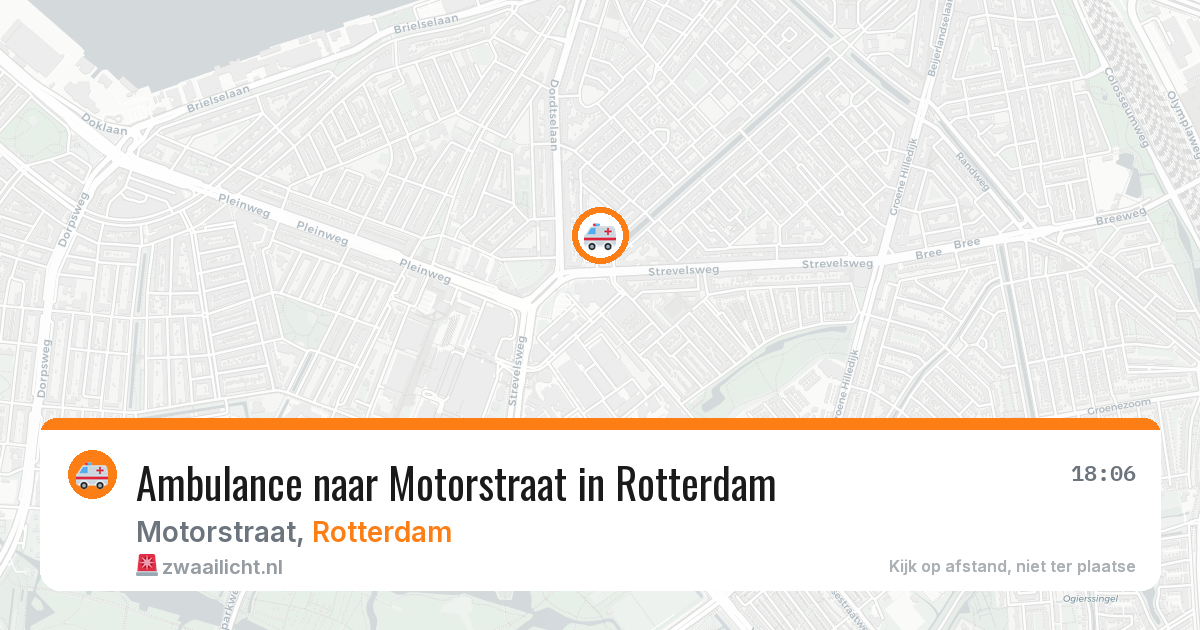 Ambulance naar Motorstraat in Rotterdam — 8 jul 2026