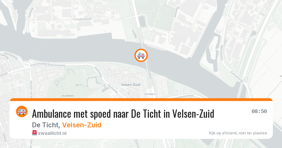 Ambulance met spoed naar De Ticht in Velsen-Zuid — 15 mei 2026