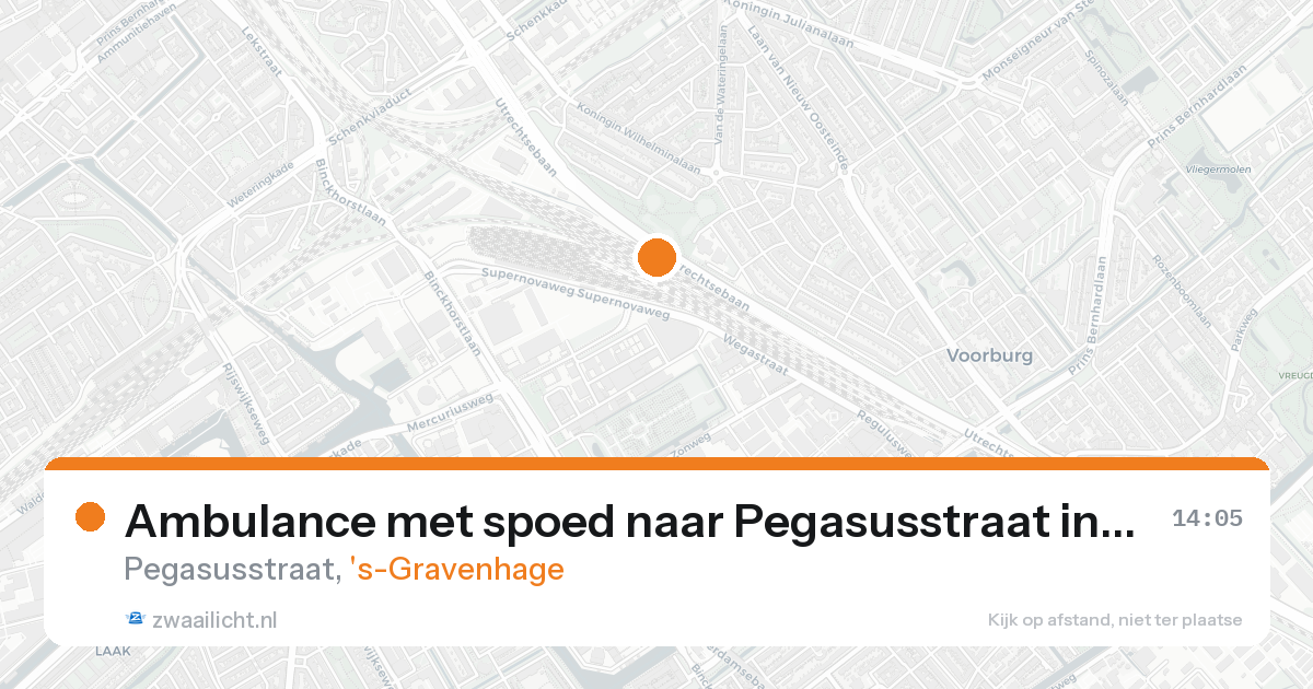 Ambulance met spoed naar Pegasusstraat in 's-Gravenhage — 4 mei 2026