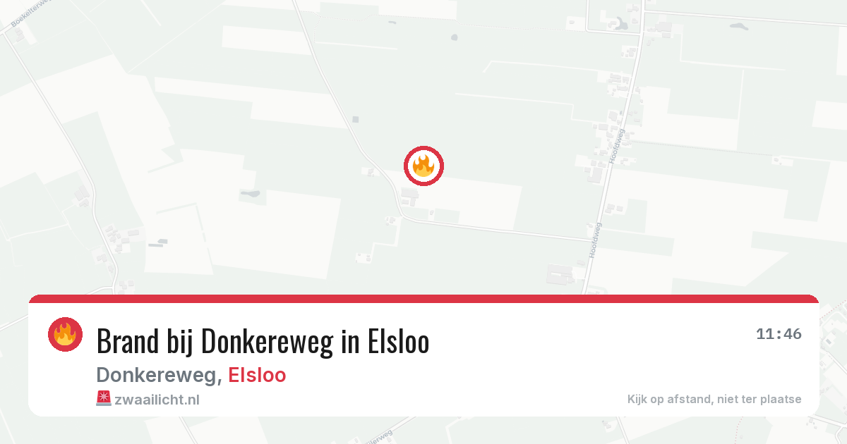 Brand bij Donkereweg in Elsloo — 3 aug 2026