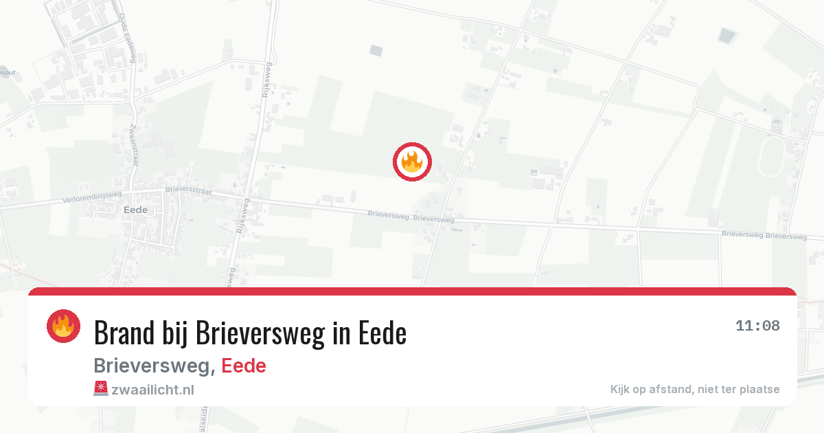 Brand bij Brieversweg in Eede — 15 apr 2026