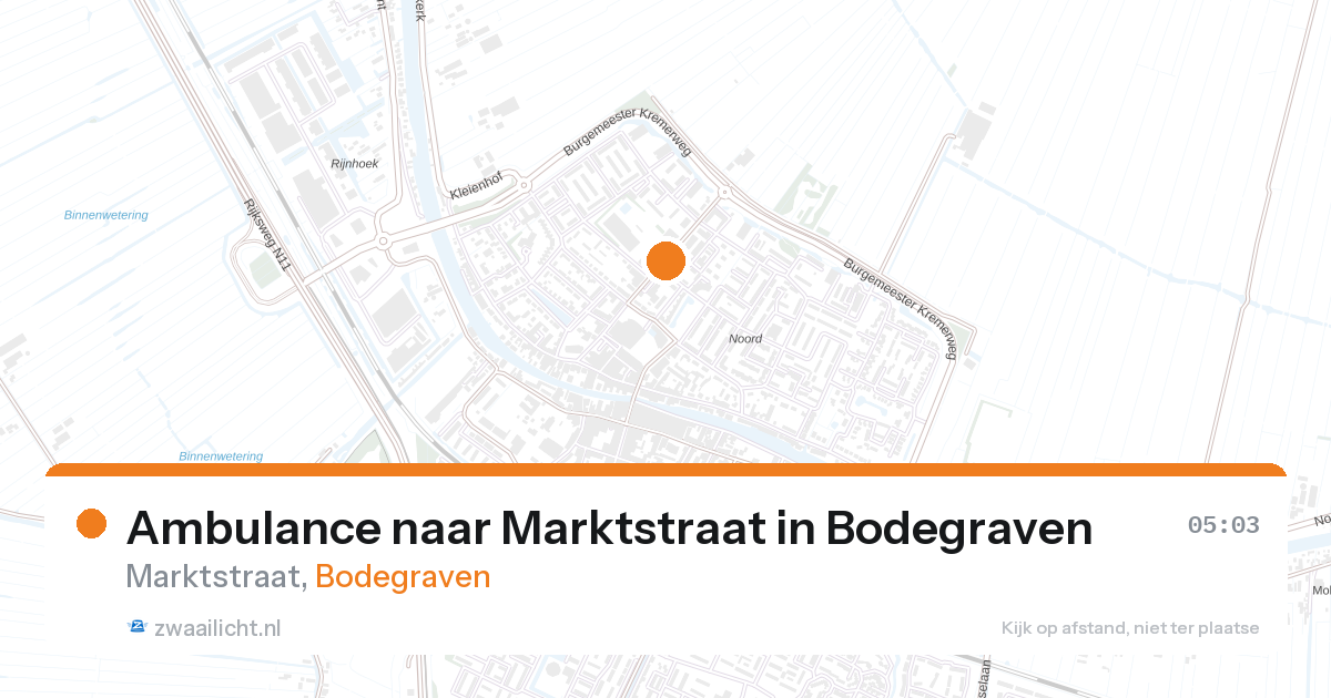 Ambulance naar Marktstraat in Bodegraven — 19 feb 2026