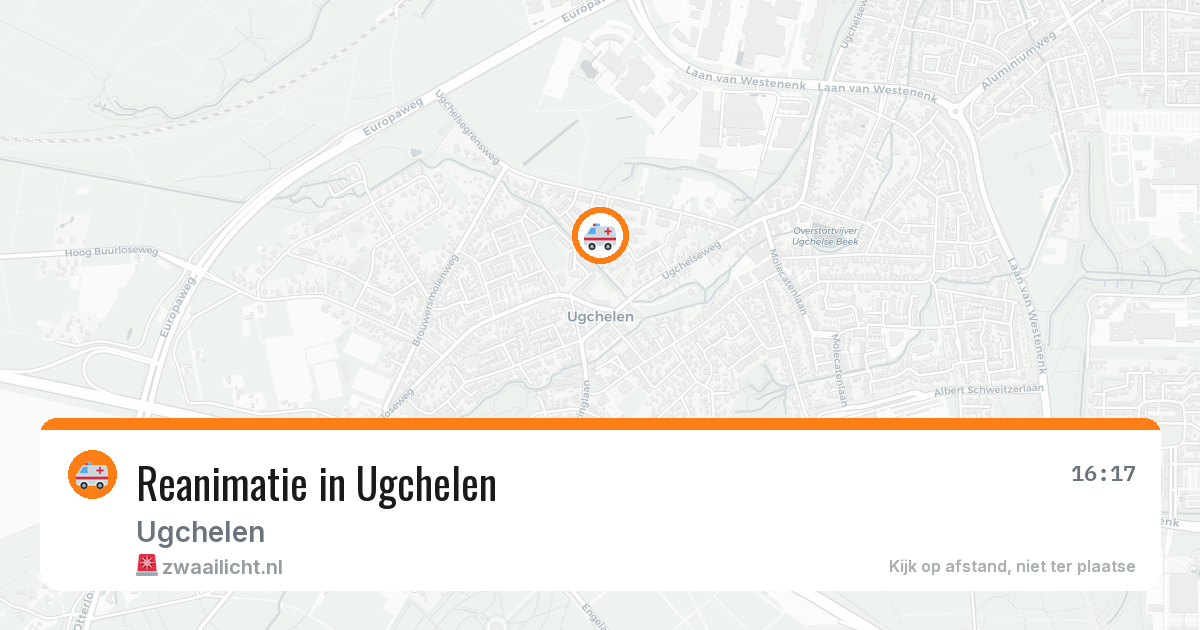 Reanimatie in Ugchelen — 4 aug 2026
