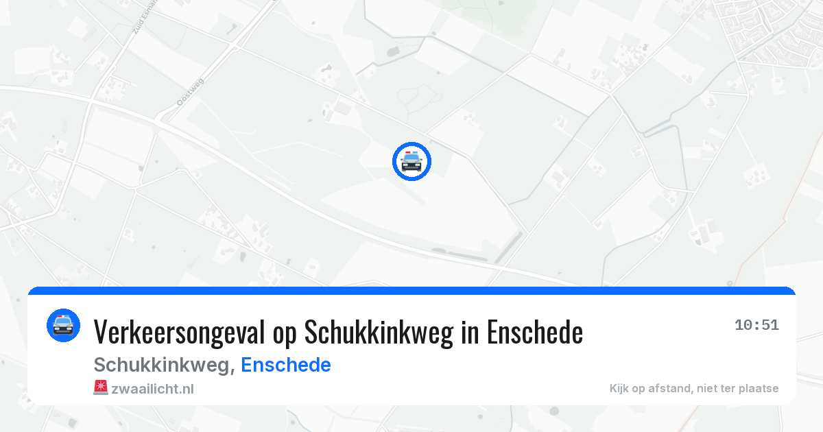 Verkeersongeval op Schukkinkweg in Enschede — 20 apr 2026