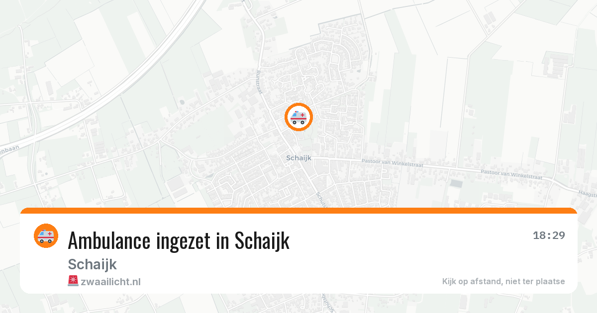 Ambulance ingezet in Schaijk — 27 jun 2026