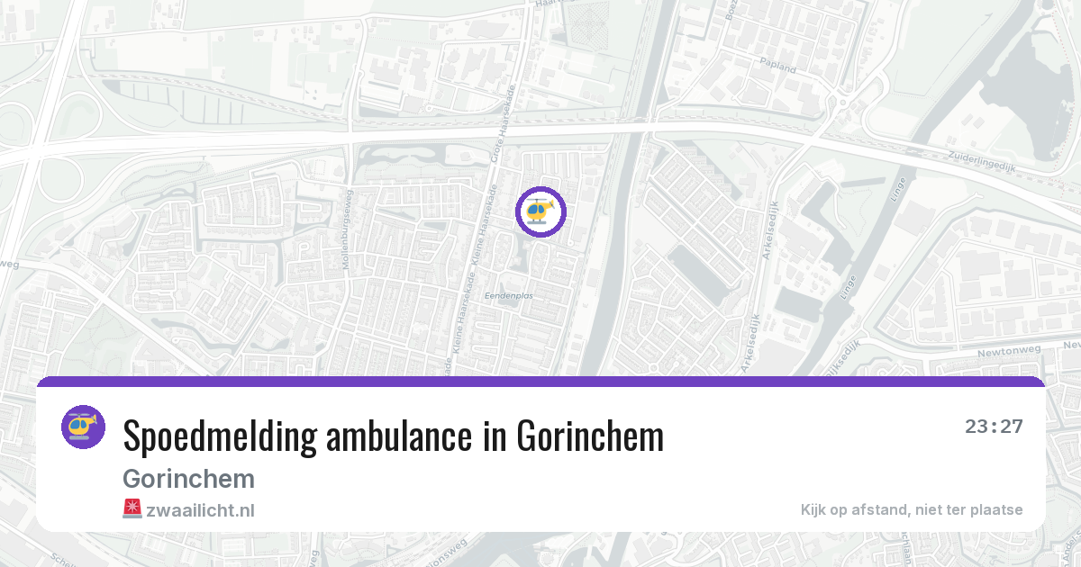 Spoedmelding ambulance in Gorinchem — 5 aug 2026