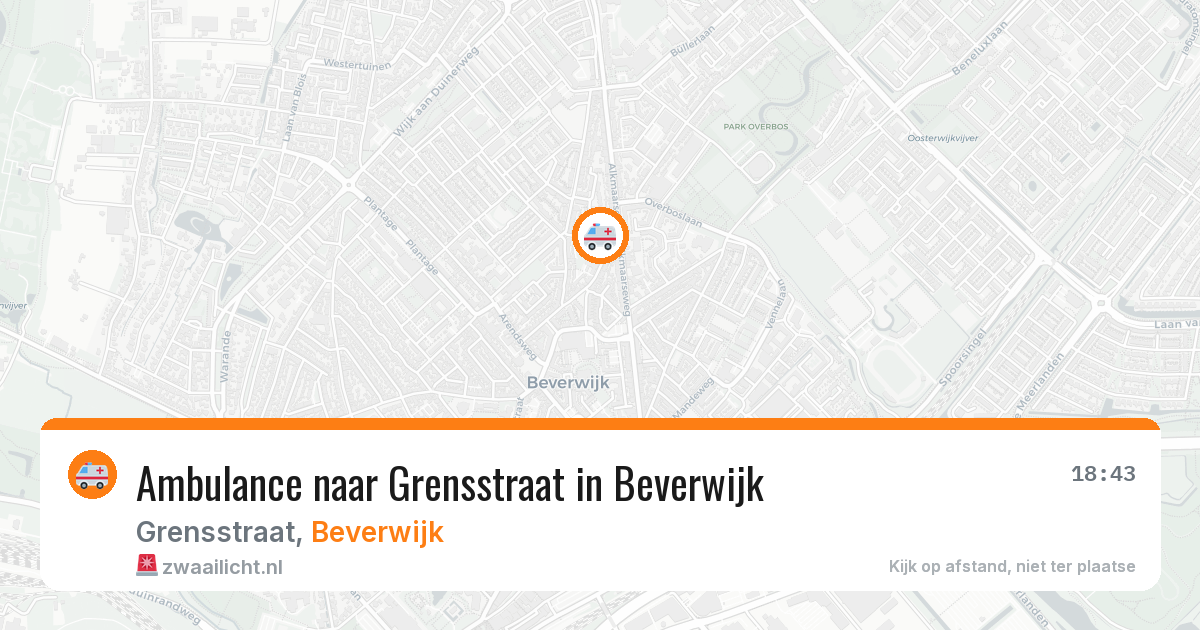 Ambulance naar Grensstraat in Beverwijk — 20 jun 2026