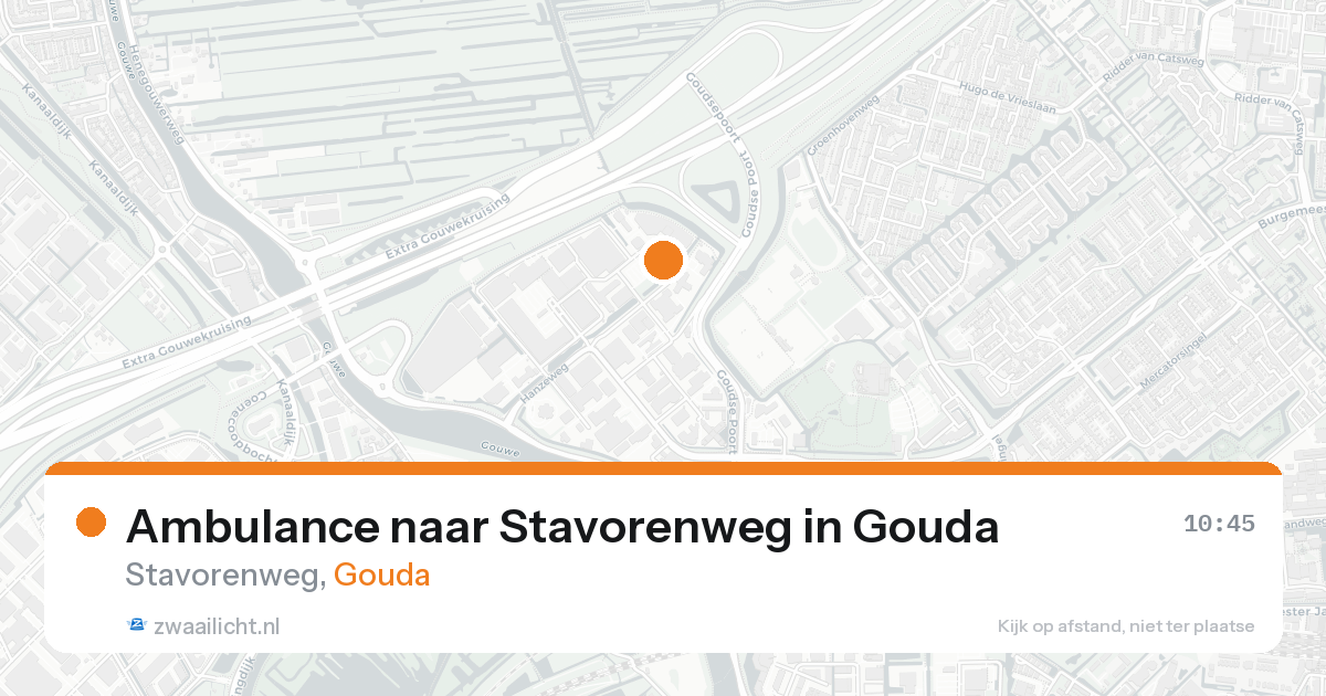 Ambulance naar Stavorenweg in Gouda — 10 jun 2026