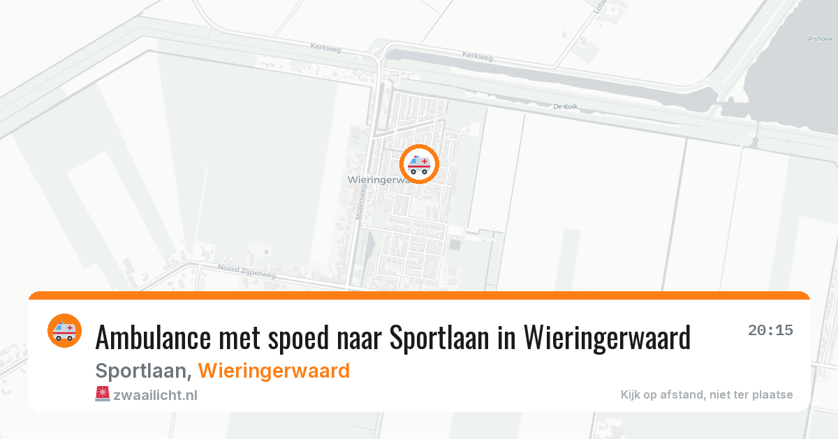 Ambulance met spoed naar Sportlaan in Wieringerwaard — 6 feb 2026