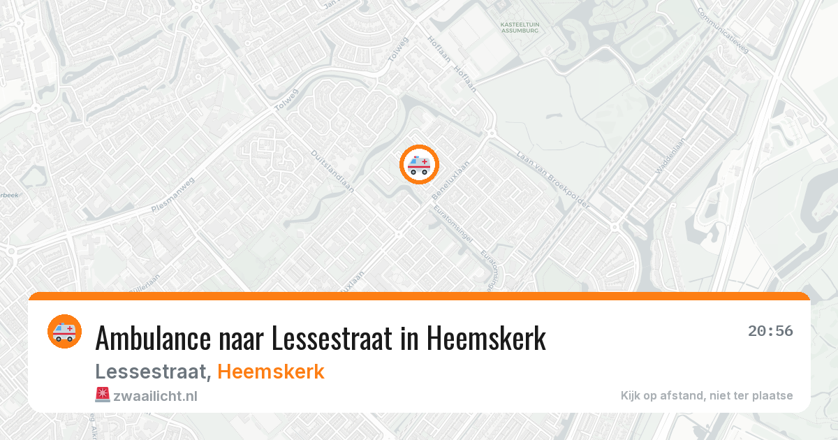 Ambulance naar Lessestraat in Heemskerk — 4 jun 2026