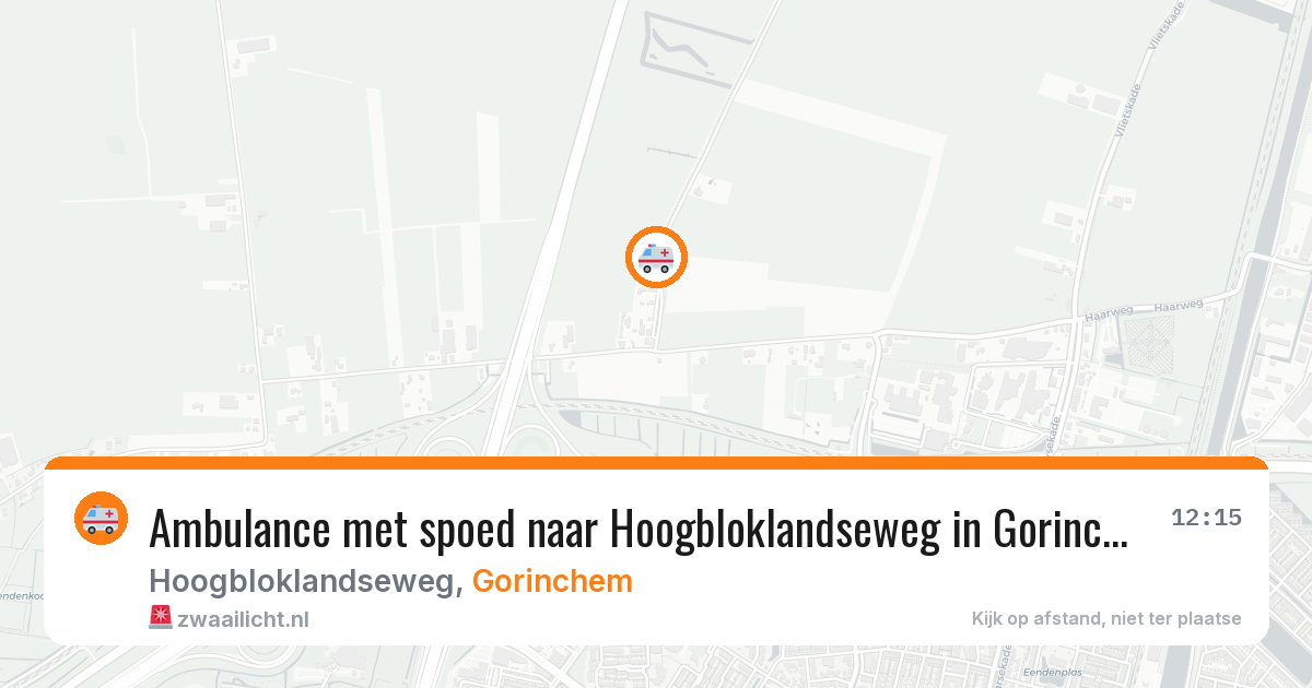 Ambulance met spoed naar Hoogbloklandseweg in Gorinchem — 14 apr 2026