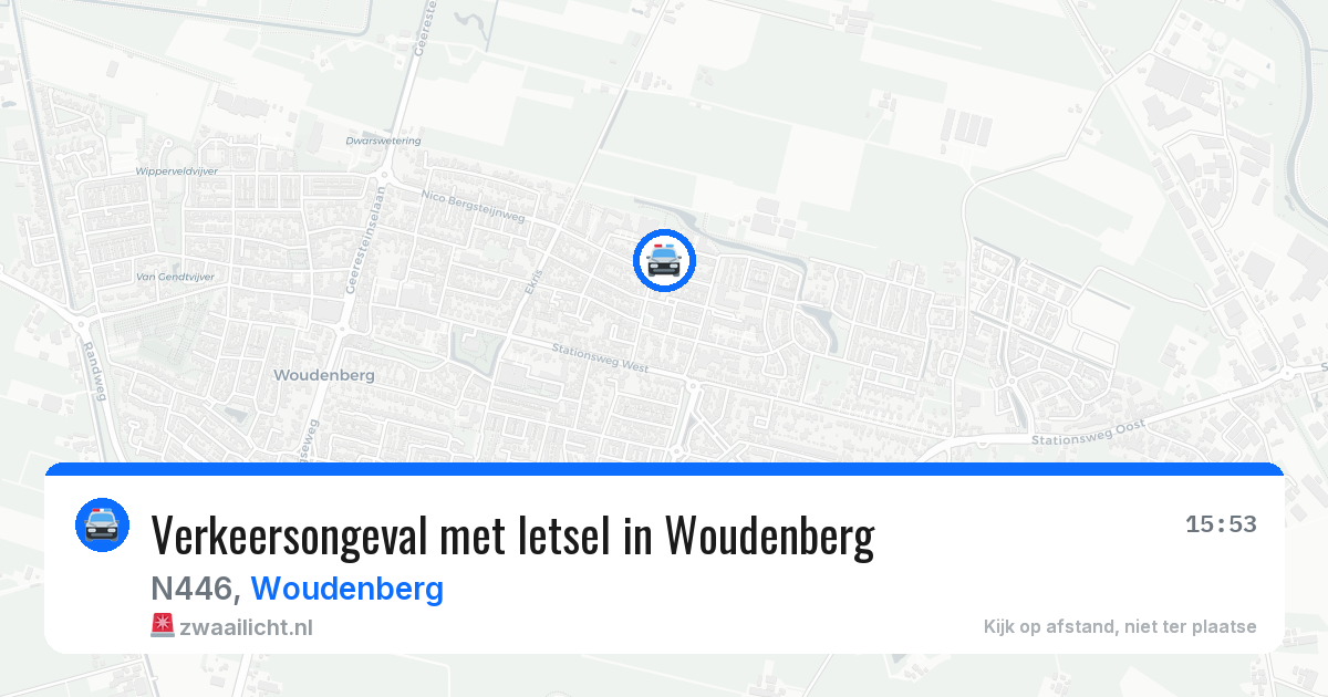 Verkeersongeval met letsel in Woudenberg — 12 aug 2026