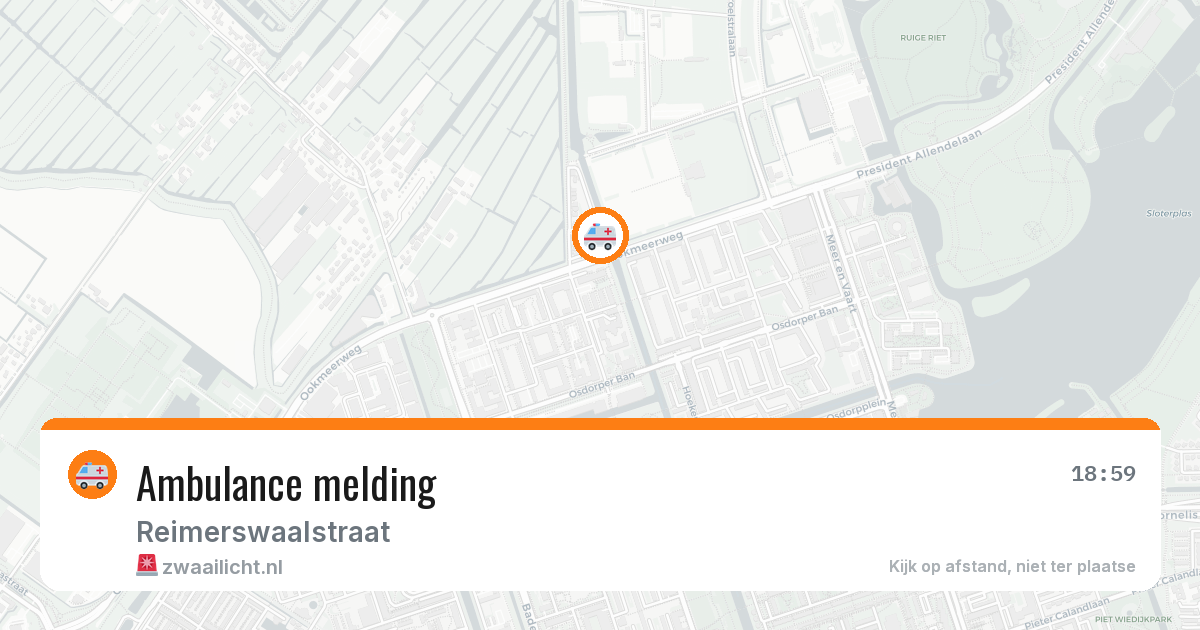 Ambulance melding — 5 apr 2026
