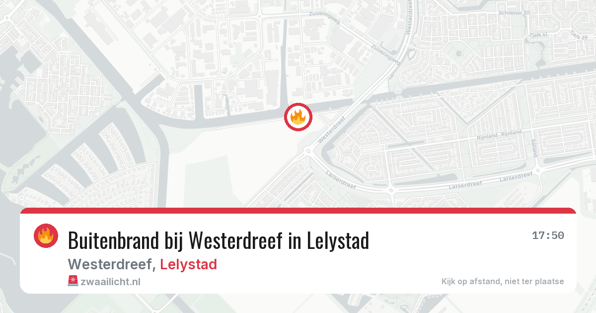 Buitenbrand bij Westerdreef in Lelystad — 22 jul 2026