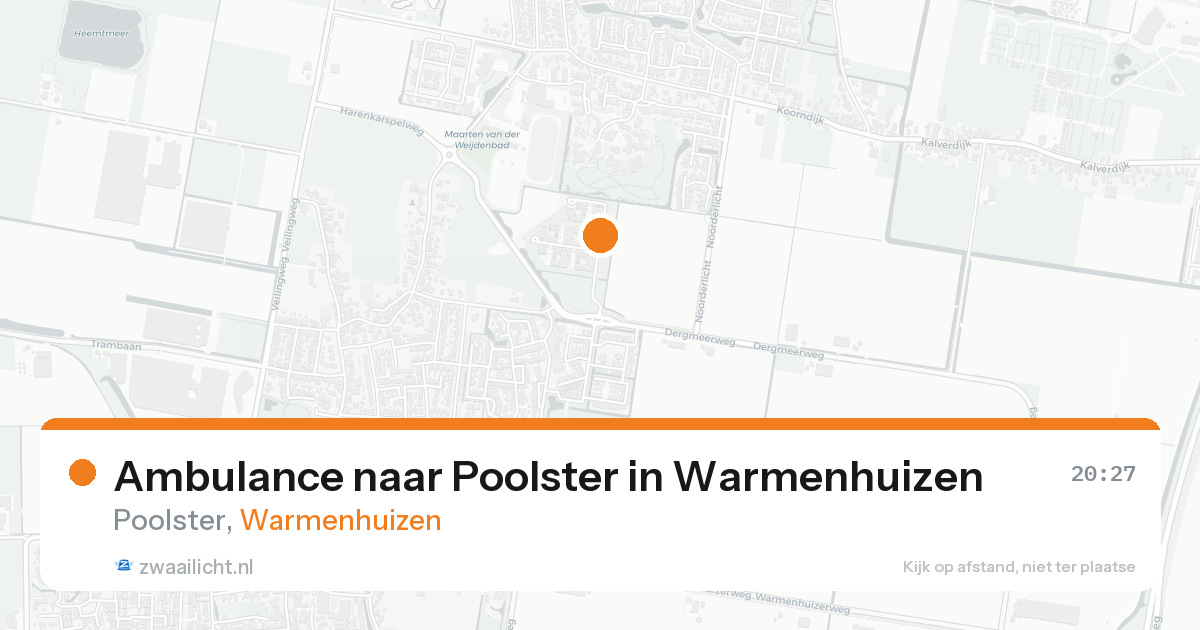 Ambulance naar Poolster in Warmenhuizen — 7 feb 2026