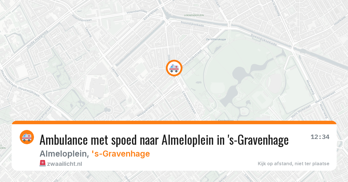 Ambulance met spoed naar Almeloplein in 's-Gravenhage — 4 apr 2026