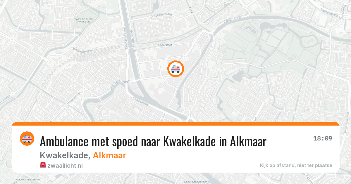 Ambulance met spoed naar Kwakelkade in Alkmaar — 30 apr 2026
