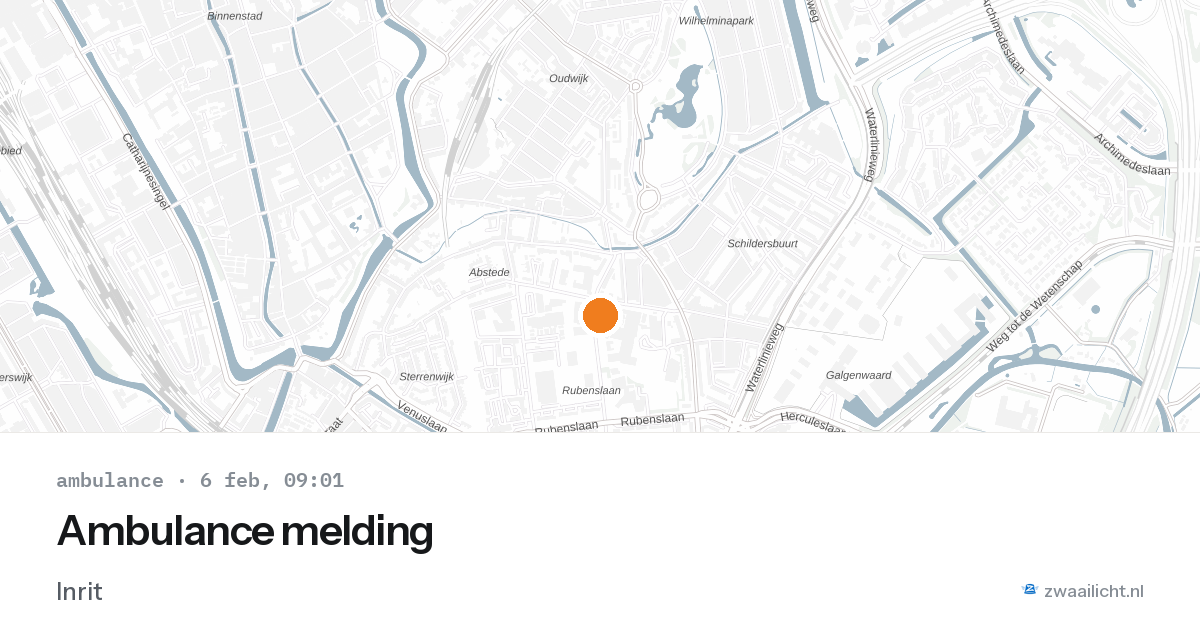 Ambulance melding — 6 feb 2026