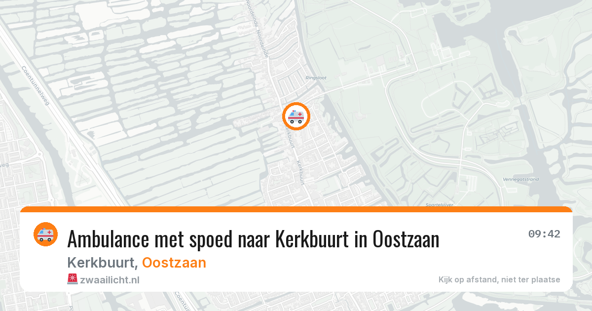 Ambulance met spoed naar Kerkbuurt in Oostzaan — 19 jul 2026