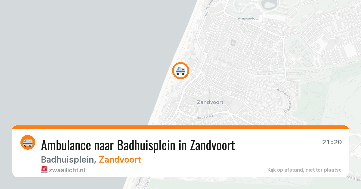 Ambulance naar Badhuisplein in Zandvoort — 24 mei 2026