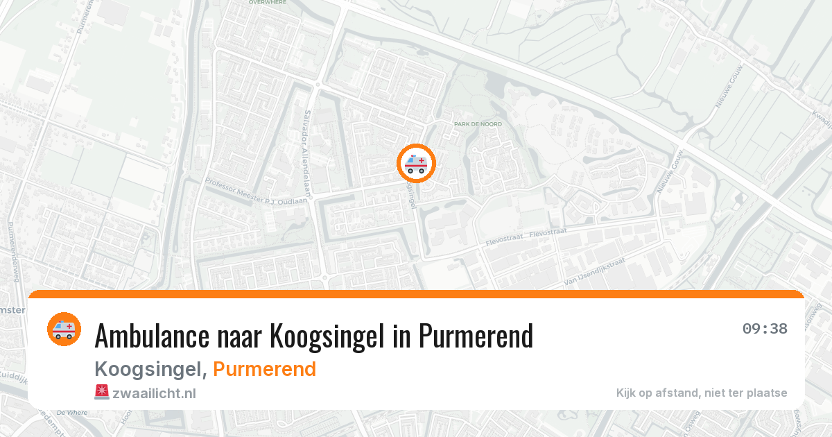 Ambulance naar Koogsingel in Purmerend — 14 jul 2026