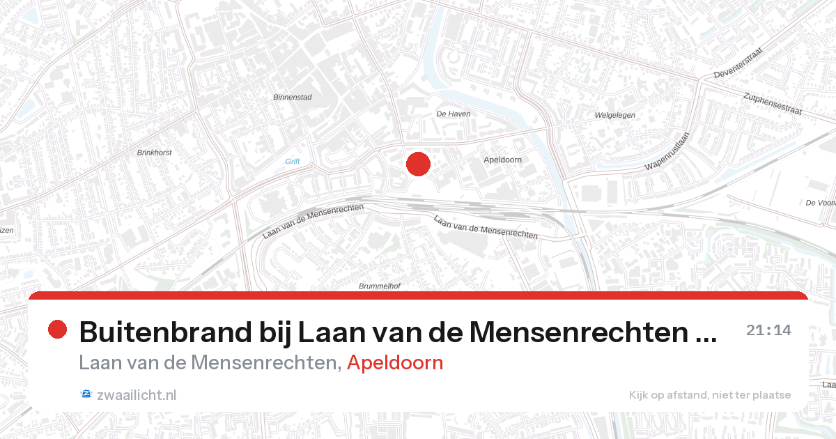 Buitenbrand bij Laan van de Mensenrechten in Apeldoorn — 28 aug 2026
