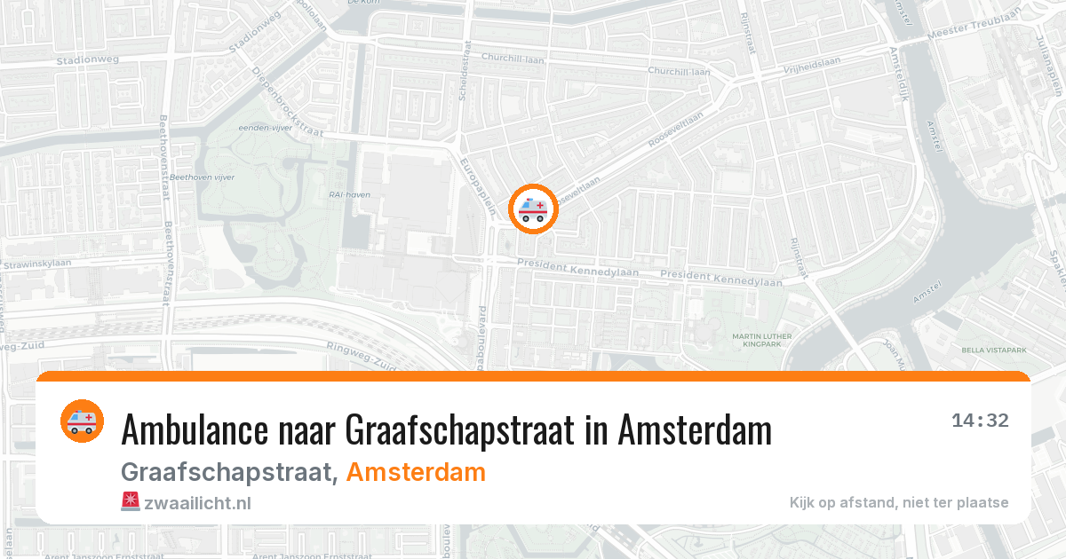 Ambulance naar Graafschapstraat in Amsterdam — 15 jun 2026