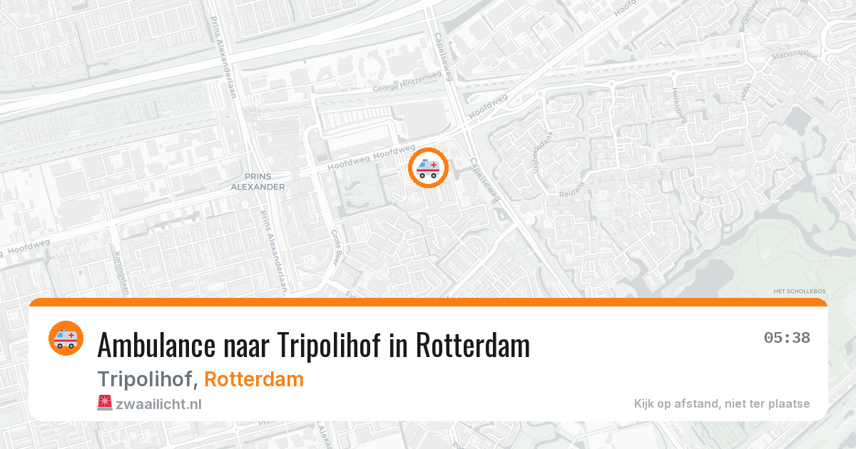 Ambulance naar Tripolihof in Rotterdam — 11 apr 2026