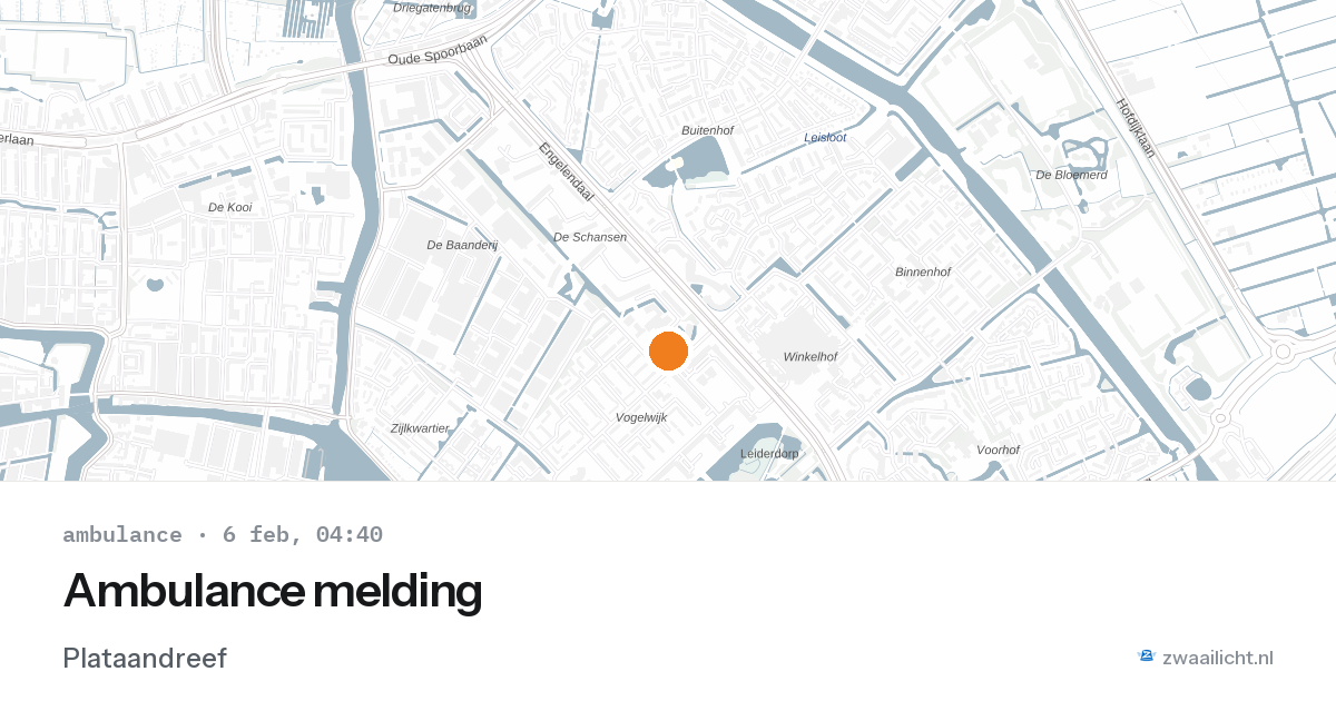 Ambulance melding — 6 feb 2026