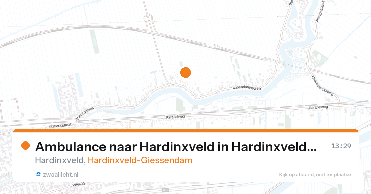 Ambulance naar Hardinxveld in Hardinxveld-Giessendam — 26 aug 2026