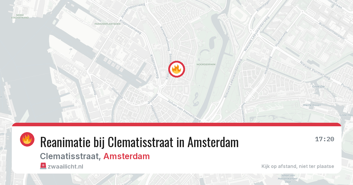 Reanimatie bij Clematisstraat in Amsterdam — 12 aug 2026