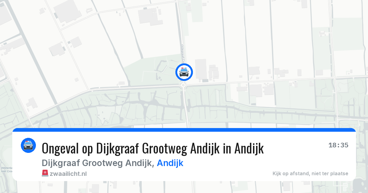 Ongeval op Dijkgraaf Grootweg Andijk in Andijk — 23 mei 2026
