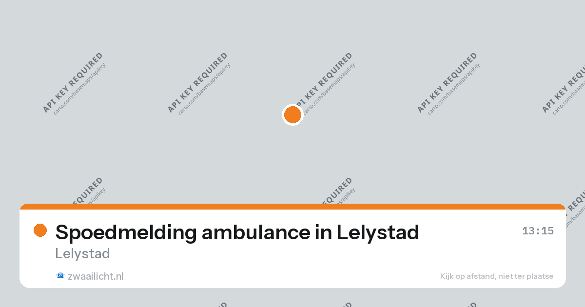 Spoedmelding ambulance in Lelystad — 26 aug 2026