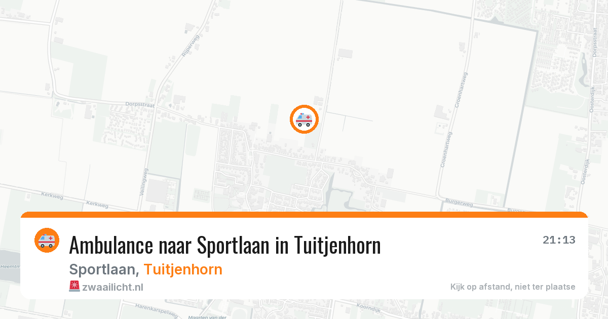 Ambulance naar Sportlaan in Tuitjenhorn — 12 feb 2026