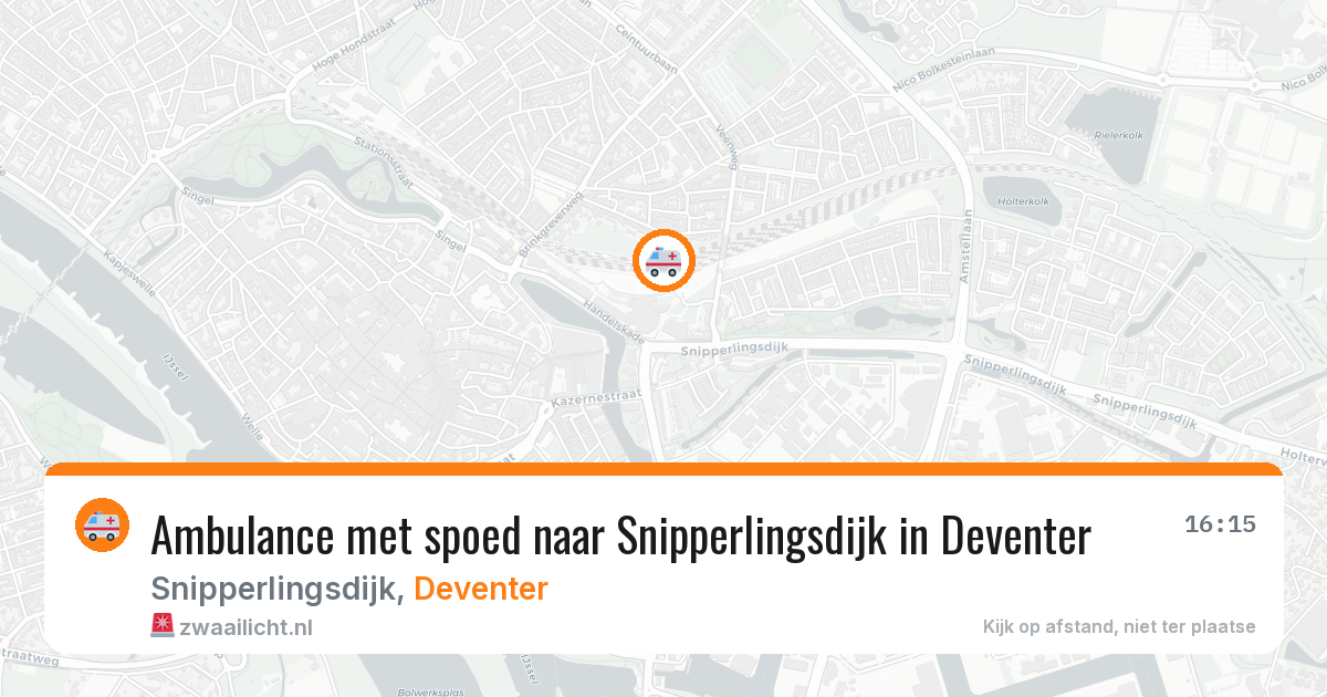 Ambulance met spoed naar Snipperlingsdijk in Deventer — 7 jul 2026
